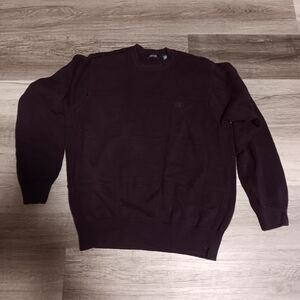 Izod Men's Dark Brown Crewneck Sweater